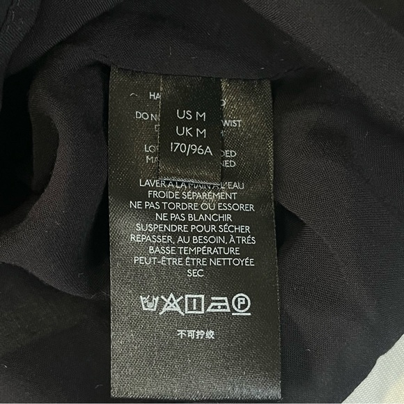 Anthropologie Susanne Tunic Dress Black Long Sleeve Size Medium - Picture 8 of 9